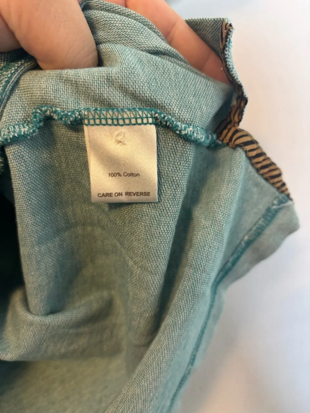Billy Reid Polo Shirt Mens XL Blue Heather Pocket Trim Cotton Blend